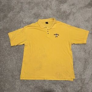 Taz Polo Shirt Mens XL Warner Bros Looney Tunes Tasmanian Devil Cartoons Golf